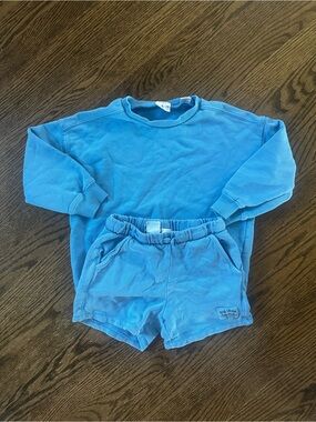 Zara boys Sweatshirt and Shorts Set